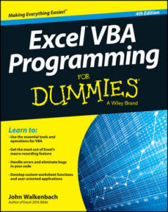Read more about the article Excel VBA Programming for Dummies