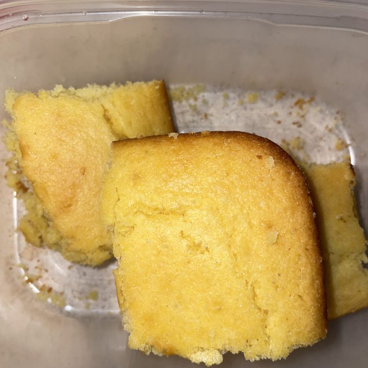 Cornbread (wheat, dairy, corn, egg)